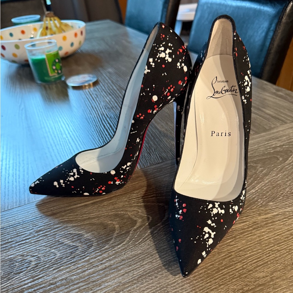 Christian Louboutin Black and Red Heels
